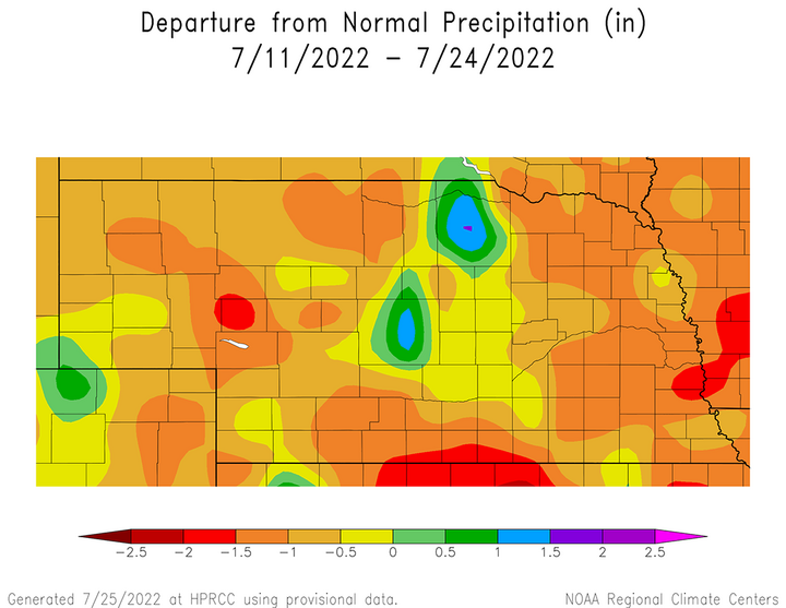 Precipitation anomalies July 11-22