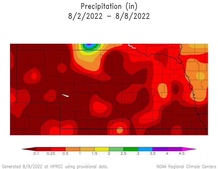 Precipitation Aug. 2-8