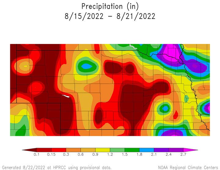 Precipitation totals