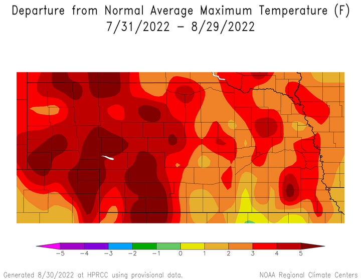 Max temp anomalies