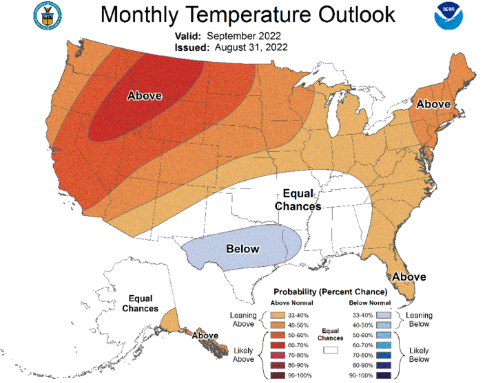 Sept temp outlook