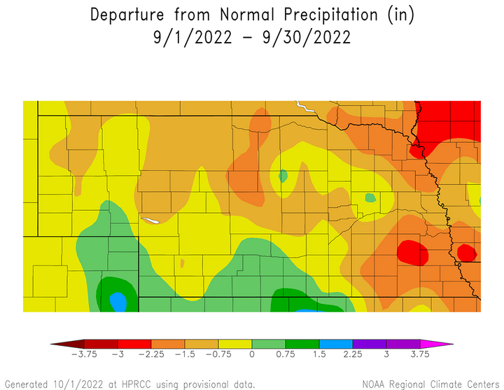 September precipitation