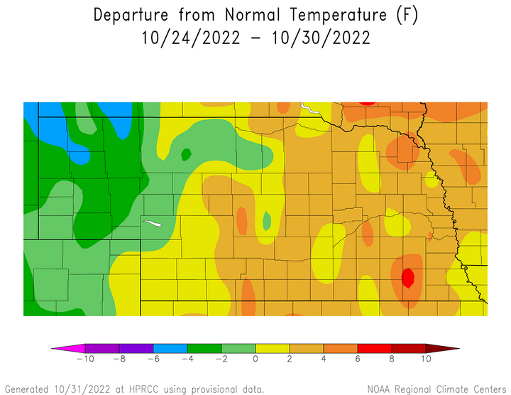 Temp anomalies map