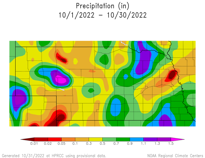 Oct. 1-30 precipitation