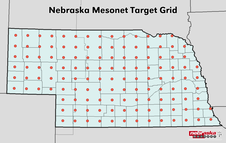 Mesonet optimal grid