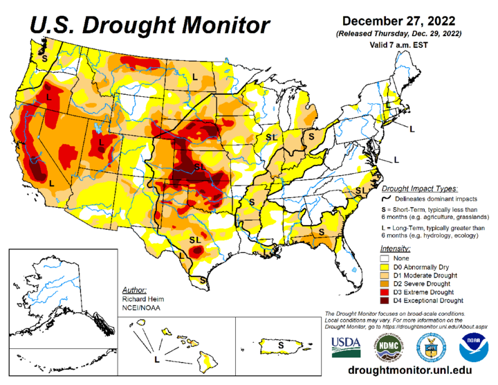 Drought Monitor map