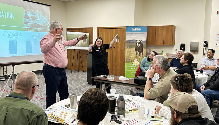 Soil school demonstration