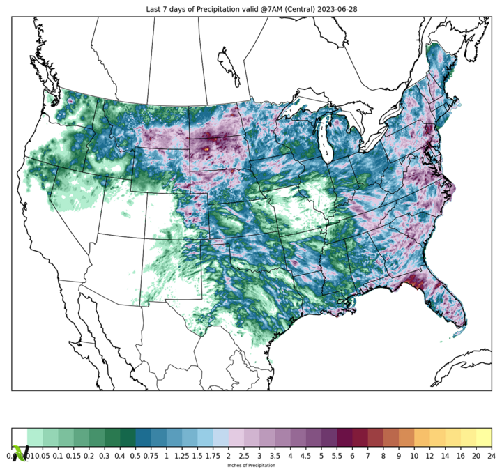 Precipitation map