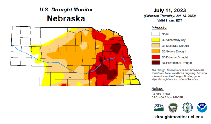 Drought map July 11