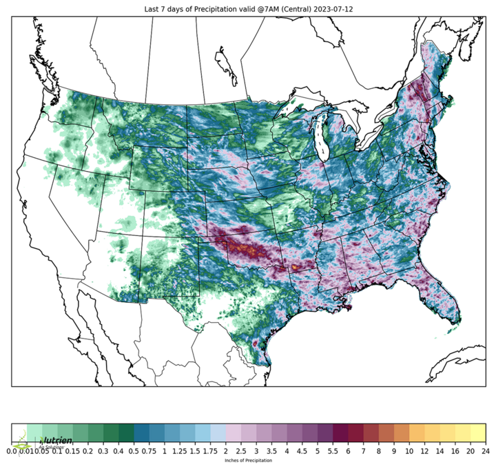 Precipitation map