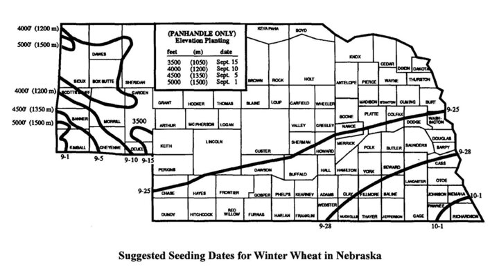 Seeding dates map