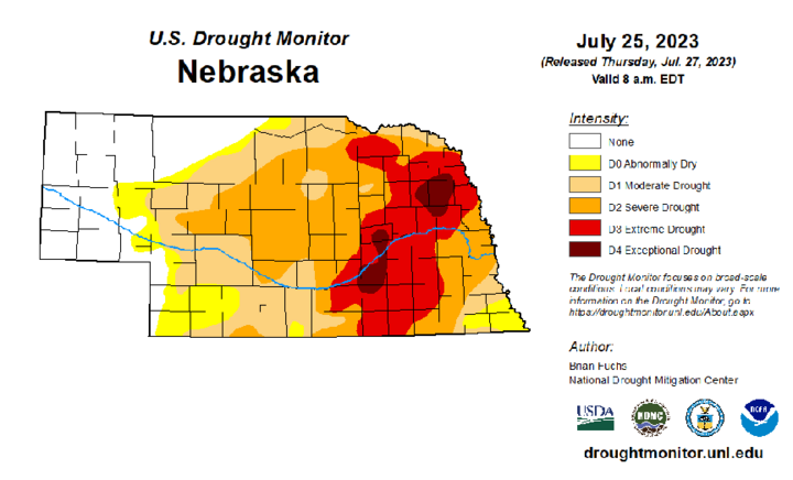 Drought monitor July 25