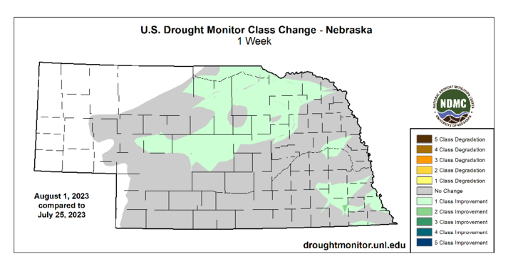 Drought monitor one-week overlook