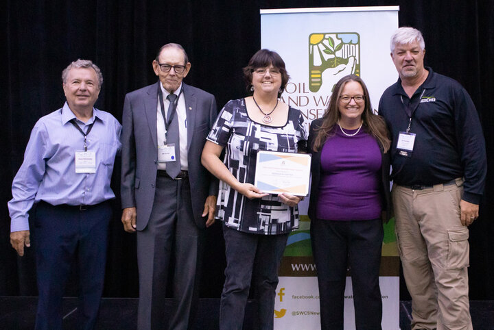 Nebraska SWCS Chapter members and Clare Lindahl