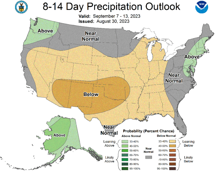 Eight- to 14-day precipitation outlook