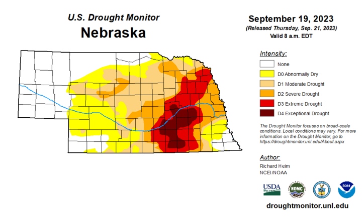 Sept 19 drought monitor map