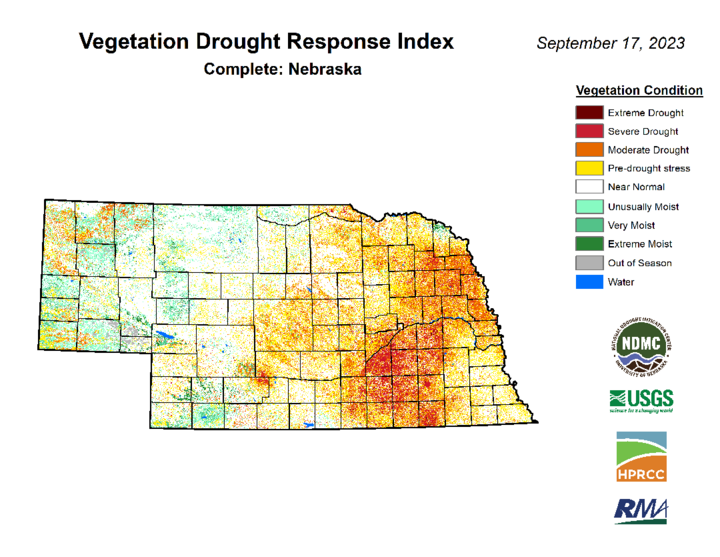 VegDRI map for Sept 17