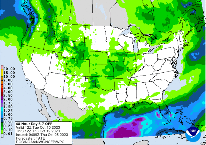 Oct. 11-12 precip map