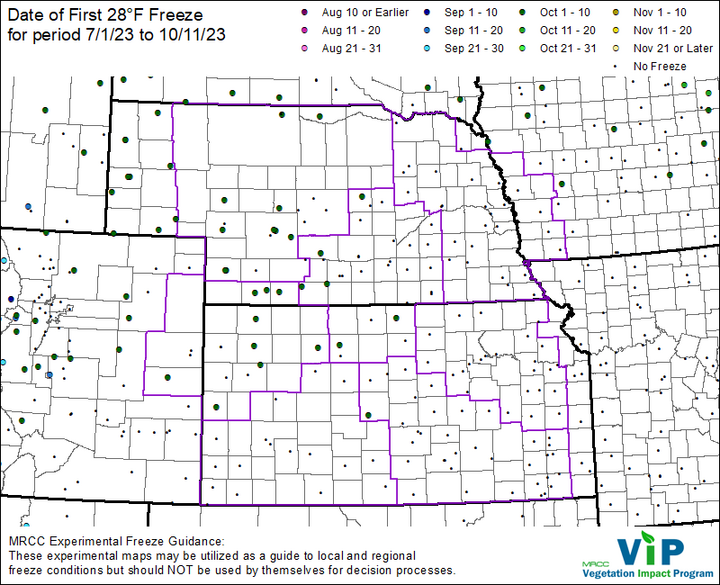 Oct. 10 drought monitor map