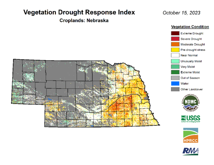 Latest VegDRI crop specific map