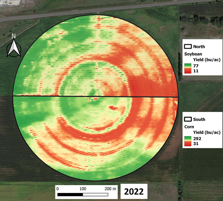 2022 yield map