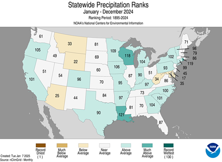 statewide precip map