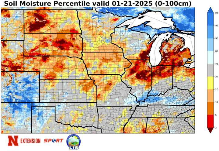 soil moisture map