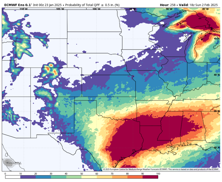 precipitation projections map