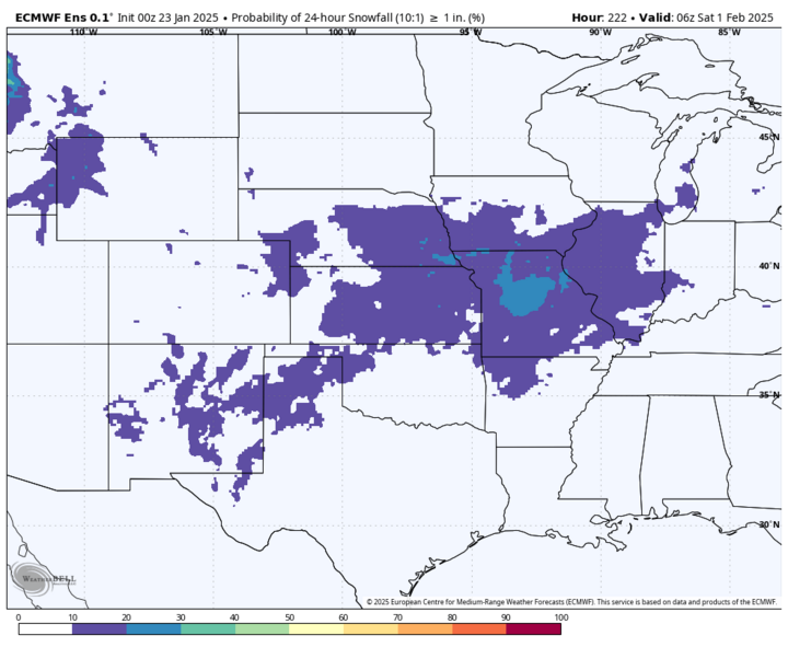 snow probability map