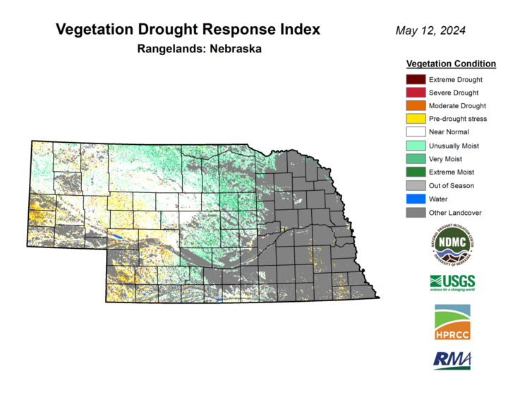 VegDRI map  for May 12