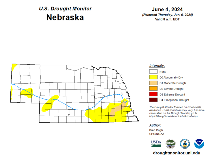 Drought Monitor June 4 map