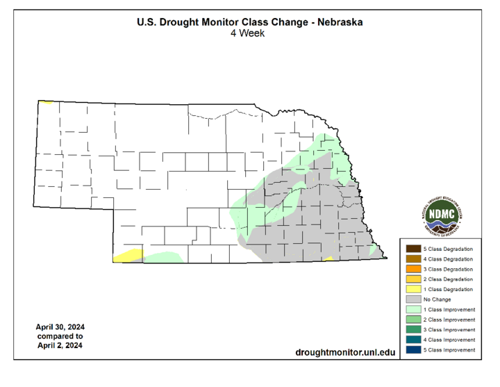 U.S. Drought Monitor map