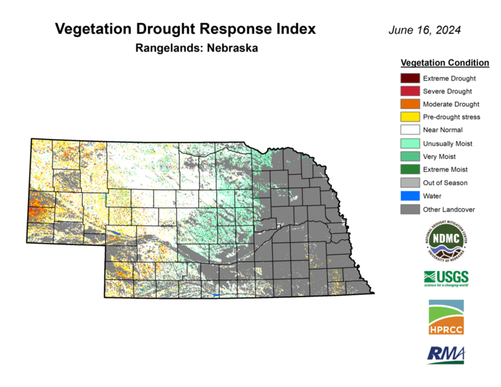 VegDRI map June 16