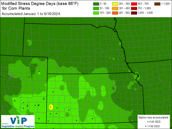 stress degree days map