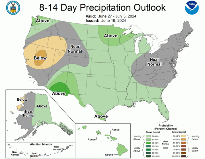 14 day precip outlook map