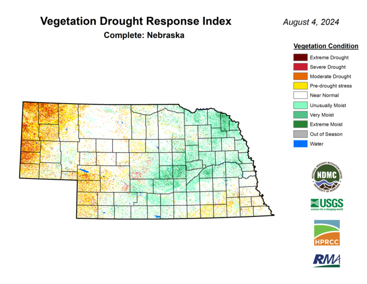 VegDRI map Aug. 4