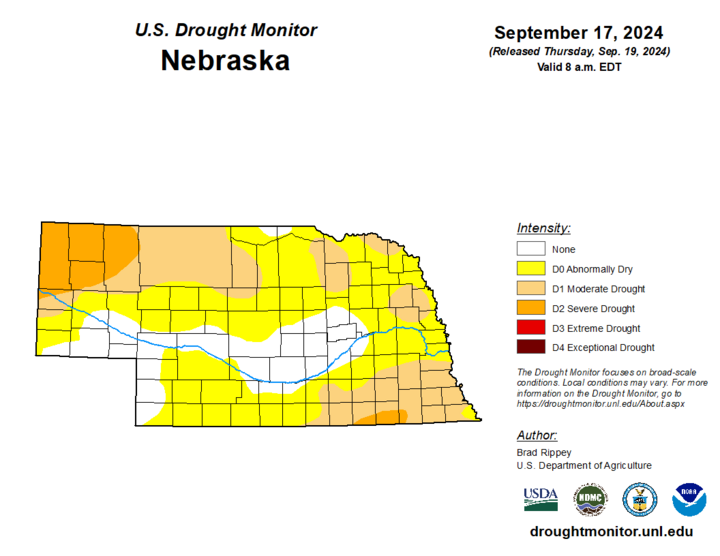 Drought Monitor Sept 17 map