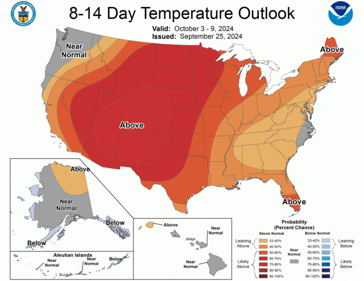 8-14 day temp outlook map