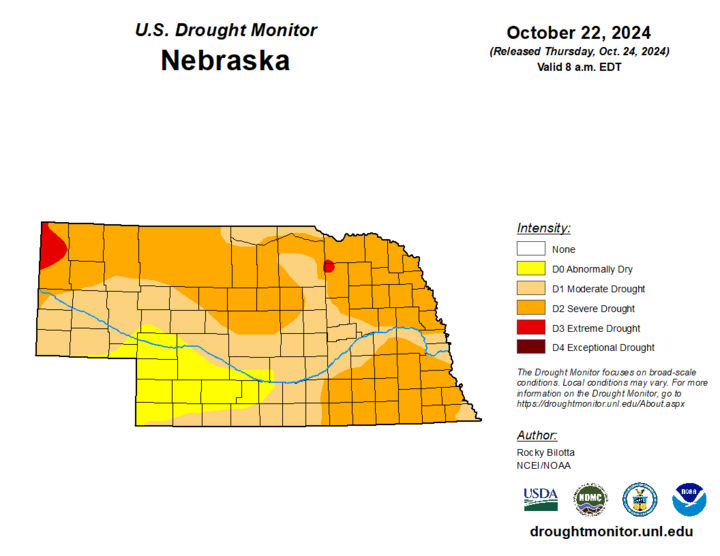 Drought monitor map