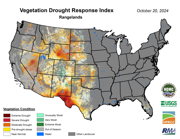 Rangelands vegetation map