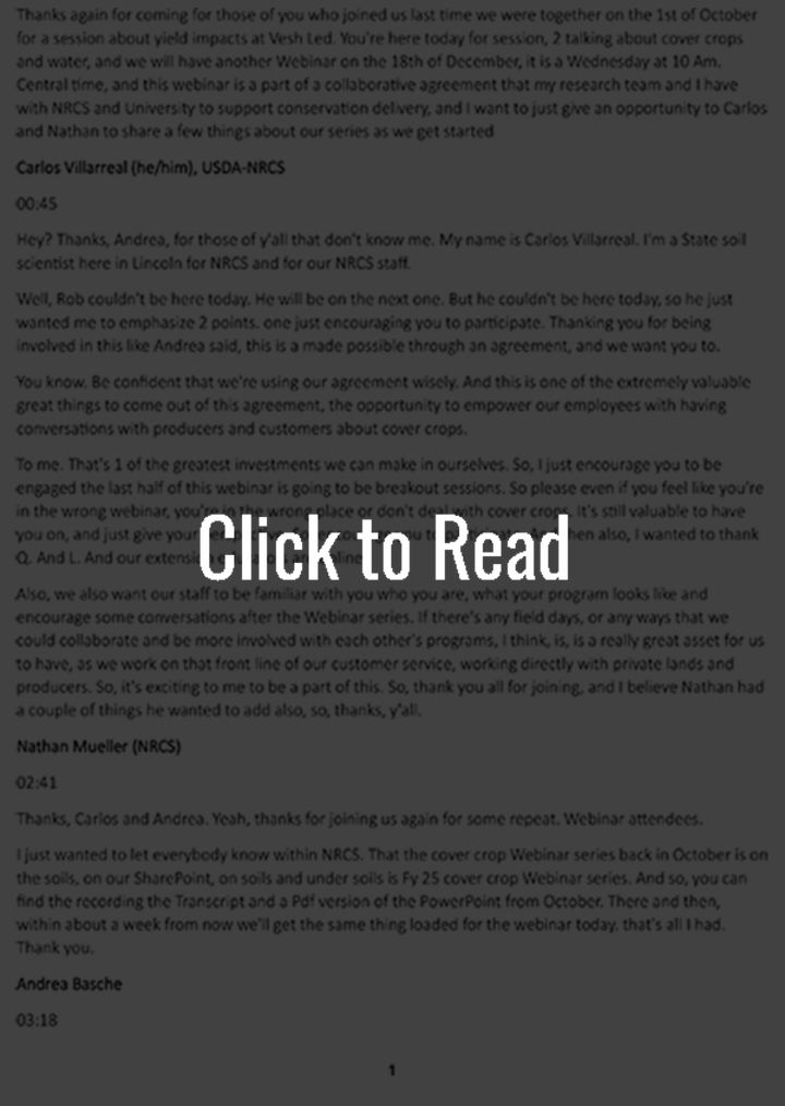 shadowed transcript link