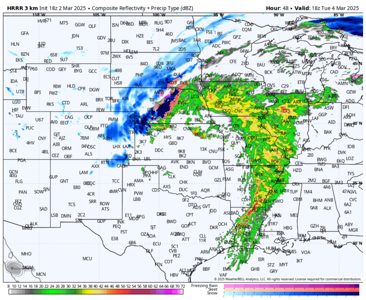 precipitation weather map