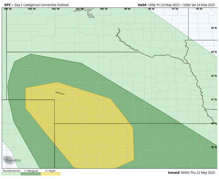 weather map of Nebraska