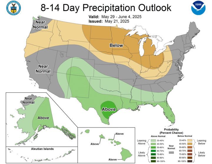 weather map of U.S.