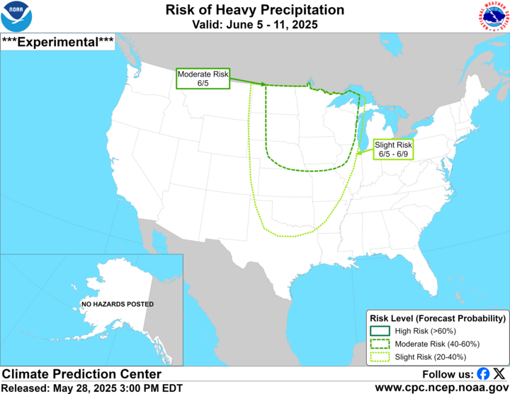 weather map of U.S.
