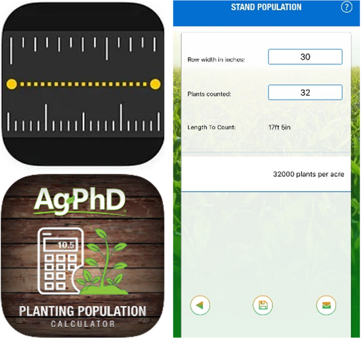 image display of phone screen and app logos