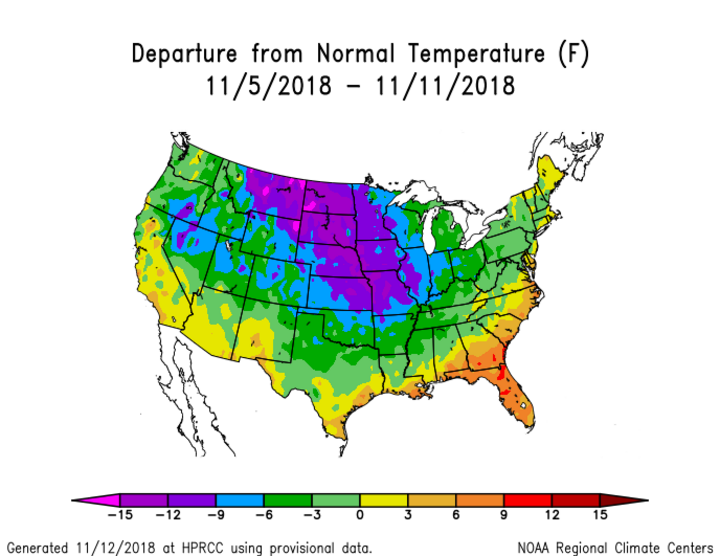 US Precipitation map