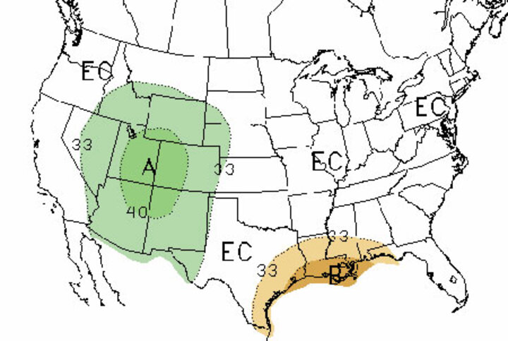 CPC 90 day forecast