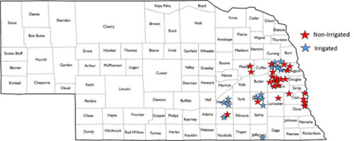 On-Farm Research Corn Population Sites