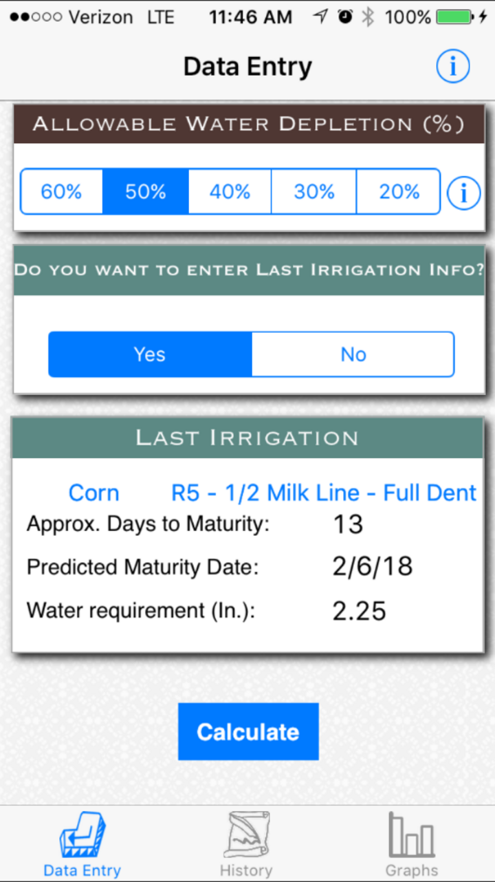 Crop Water App